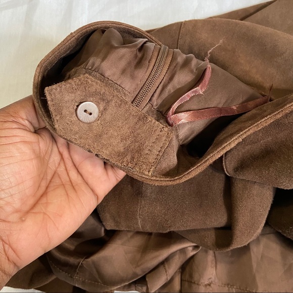 Eileen Fisher Italian Suede Skirt - Picture 10 of 13